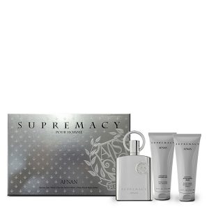 AFNAN SUPREMACY SILVER 3.4 EDP MEN + 3.4 A/S B+ 3.4 S/G