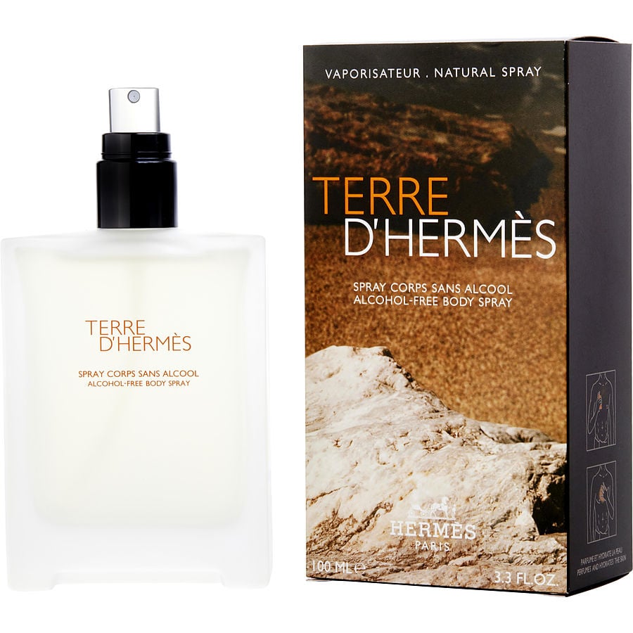 HERMES TERRE 3.4 EDT MEN WITHOUT ALCOHOL BODY SPRAY