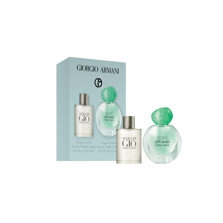 MINI SET ACQUA GIO 5ML EDT MEN + ACQUA DI GIOIA 5ML EDP WOMEN