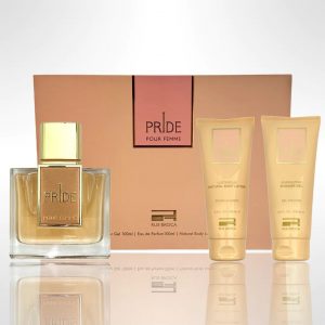 AFNAN PRIDE 3.4 EDP WOMEN + 3.4 B/WOMEN+ 3.4 S/G